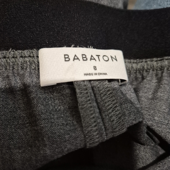 Babaton Knee Length Pencil Classic Gray Women's Skirt - Picture 4 of 6